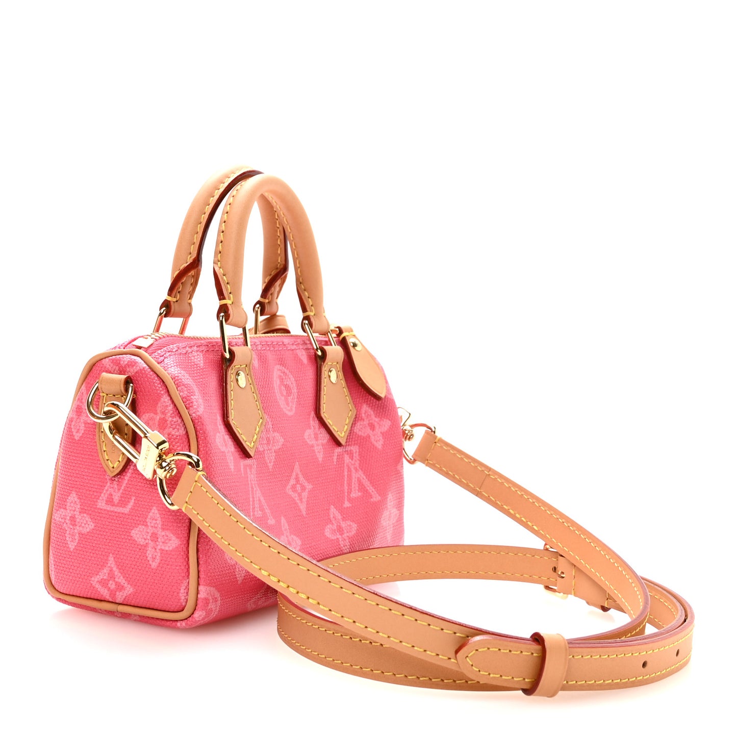 Monogram Origine Nano Speedy Bandouliere Rose Ruban