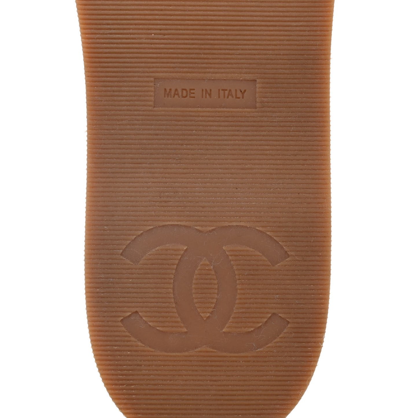 Tweed Cork CC Mule Sandal 40 White