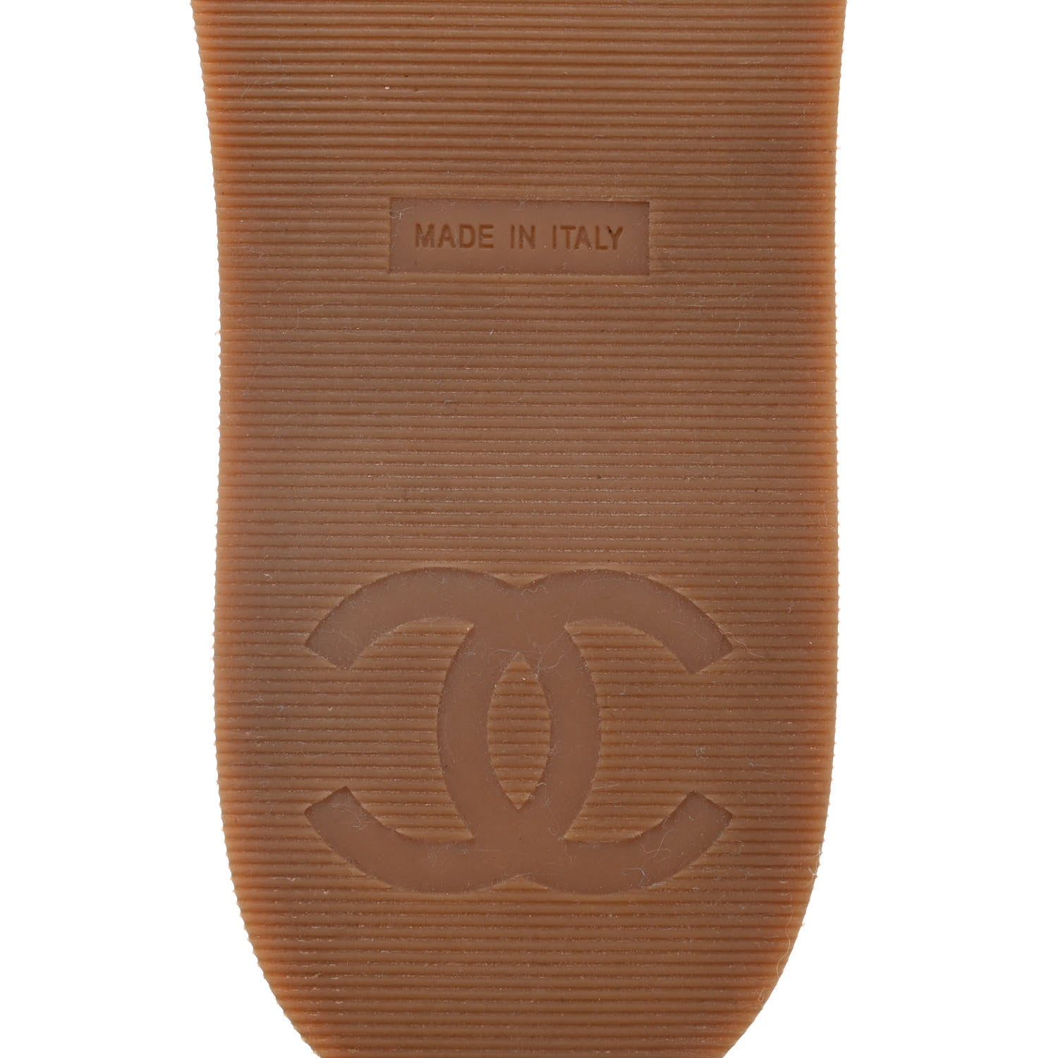 Chanel Tweed Cork CC Mule Sandal 40 White 7 of 10