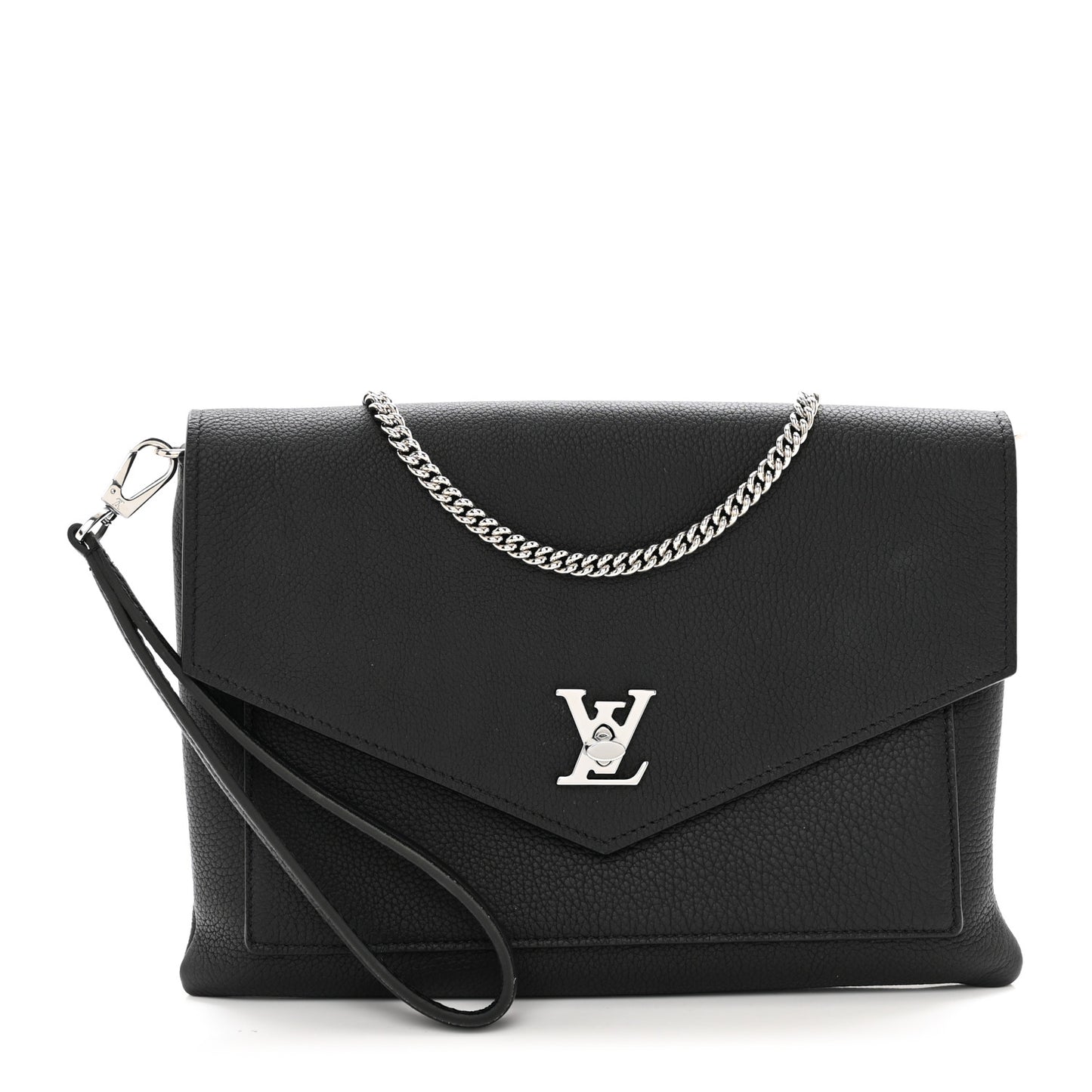 Soft Calfskin My Lockme Pochette Black