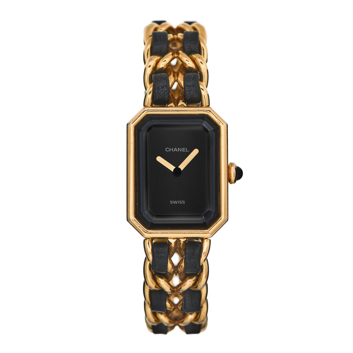 Chanel Stainless Steel Lambskin 20mm Chain Premiere Quartz Watch Gold M 1 of 5