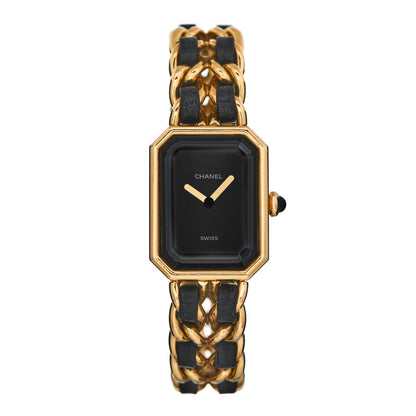 Chanel Stainless Steel Lambskin 20mm Chain Premiere Quartz Watch Gold M 1 of 5