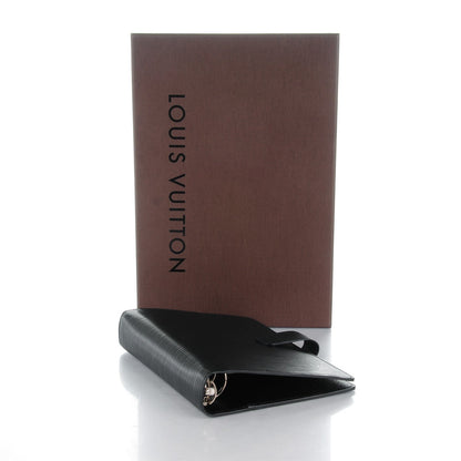 Louis Vuitton Epi Medium Ring Agenda Cover Black 4 of 7