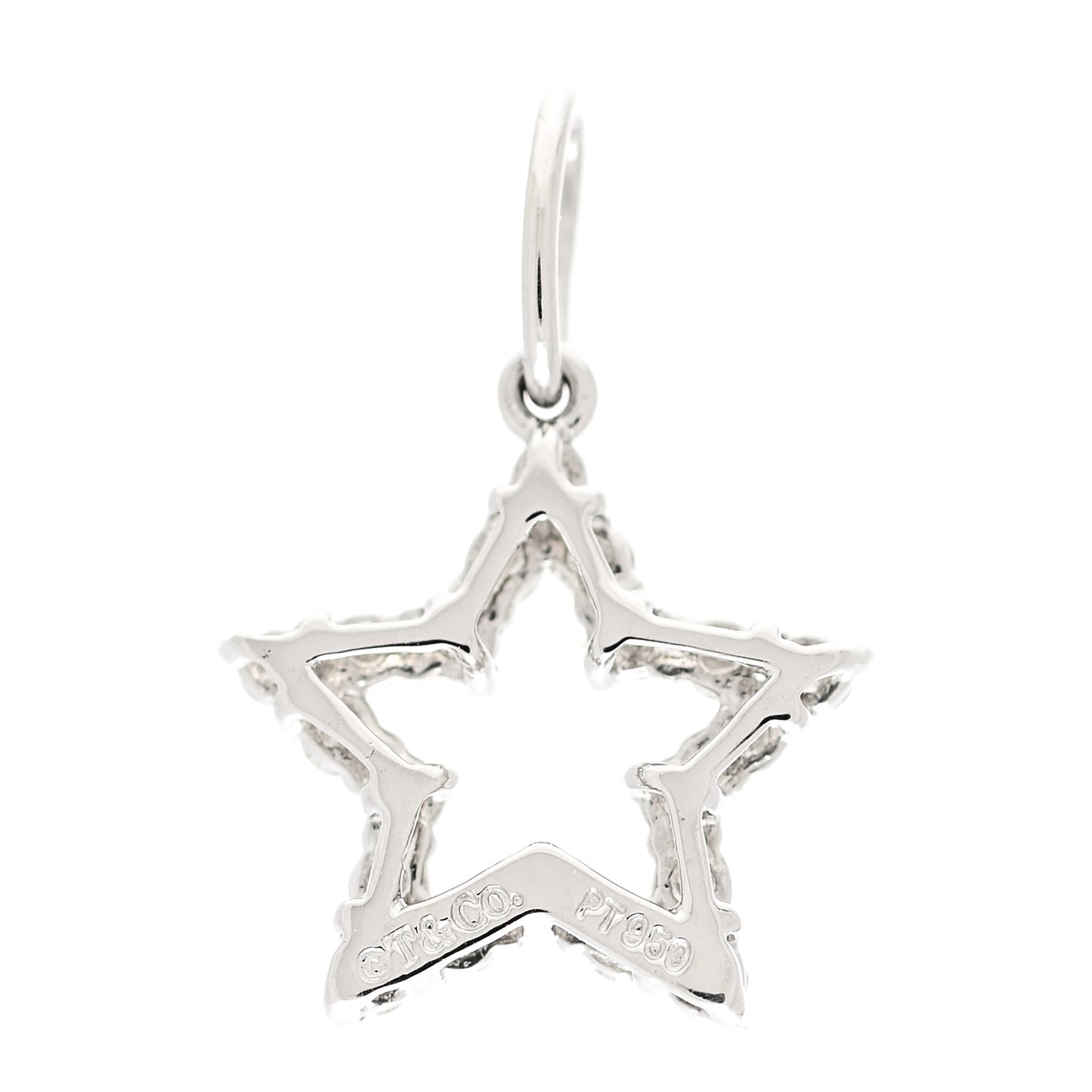 Platinum Diamond Star Charm