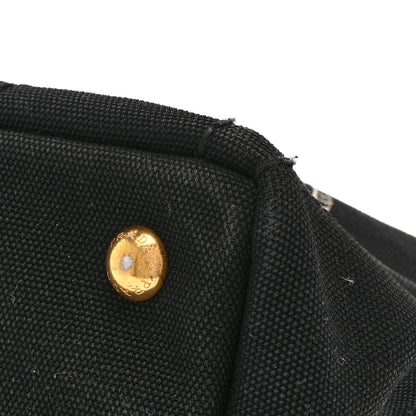 Prada Canapa Small Logo Tote Black Talco 13 of 15