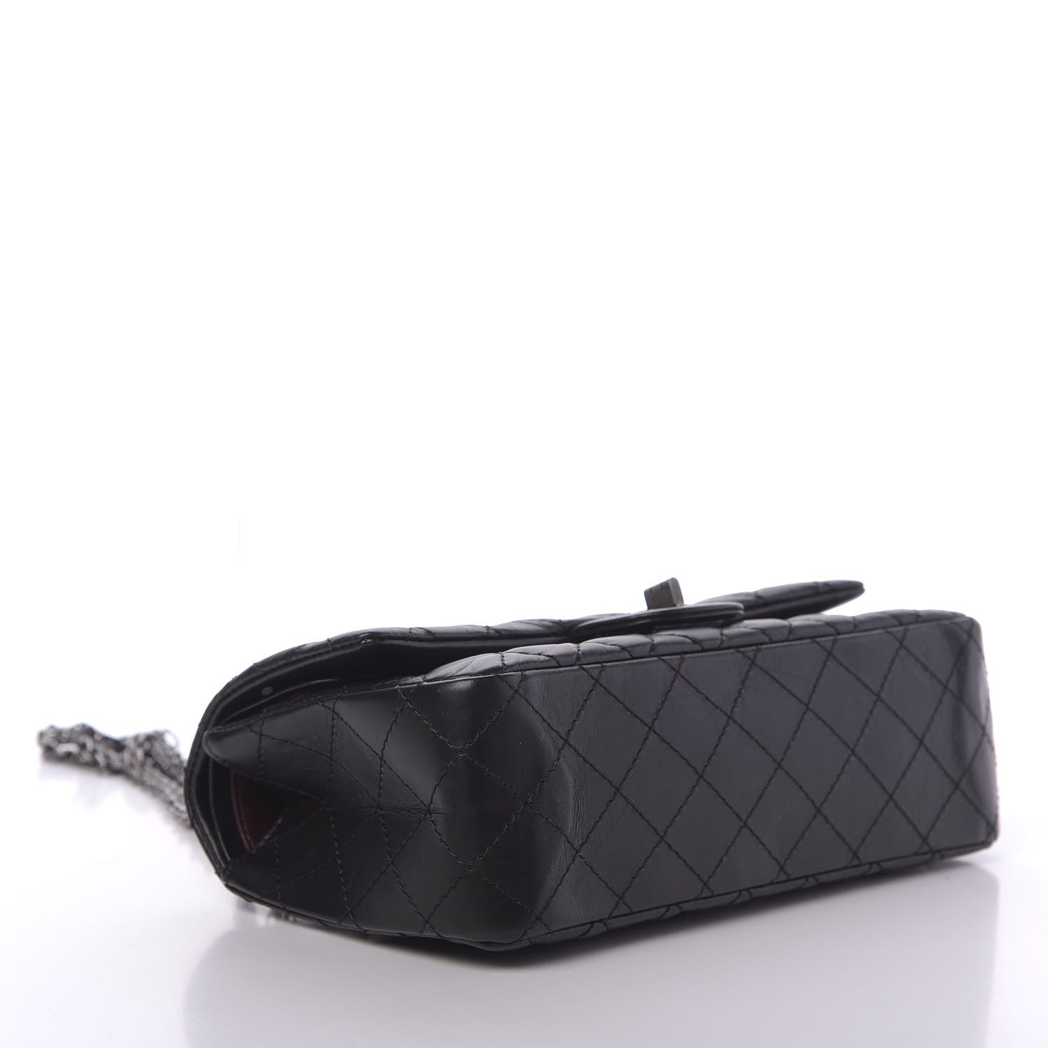 Chanel Aged Calfskin Quilted 2.55 Reissue 225 Flap Black 4 of 11