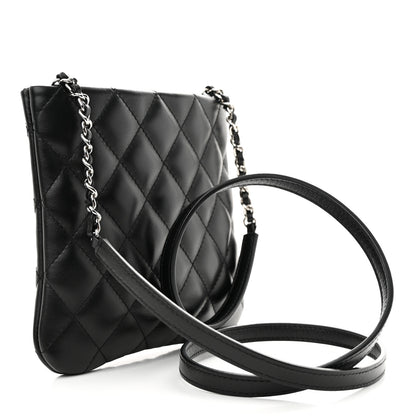 Chanel Lambskin Quilted Crossbody Bag Black 3 of 11