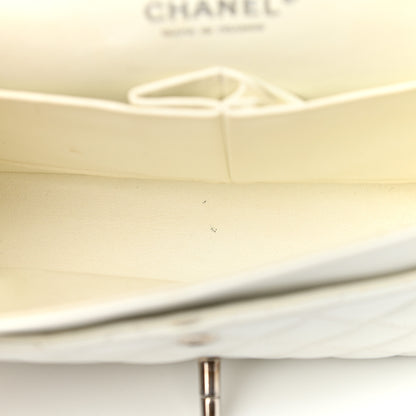 Chanel Caviar Quilted Medium Double Flap White 11 of 13
