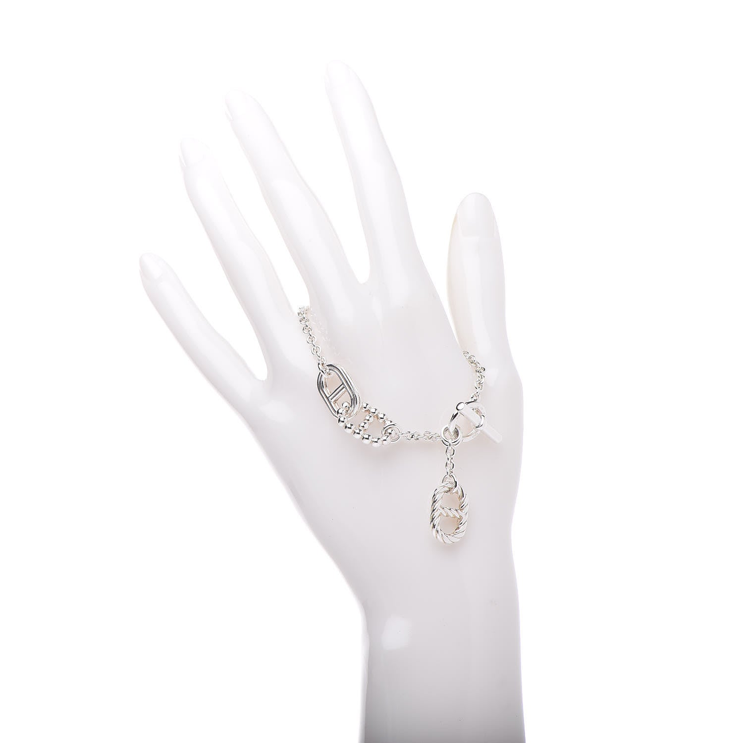 Hermes Sterling Silver Small Parade Bracelet 2 of 4