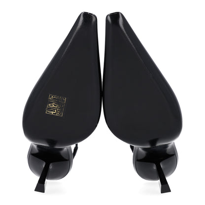 Saint Laurent Vernice Grupy Madame 115mm Slingback Pumps 37 Black 7 of 11