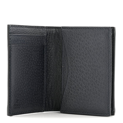 Gucci GG Supreme Monogram Textured Dollar Calfskin Web Ophidia Card Case Beige Blue 5 of 9