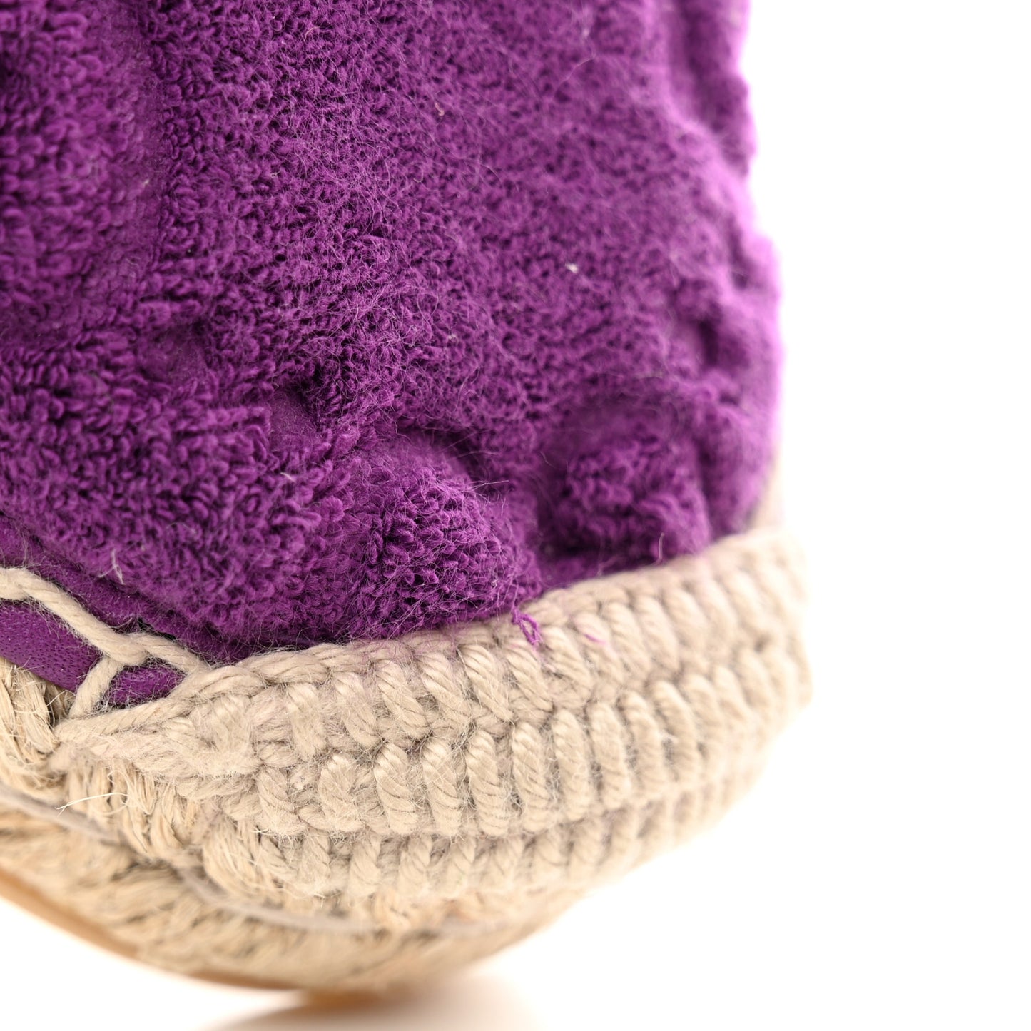 Terry Cloth GG Monogram Espadrilles 36 Purple