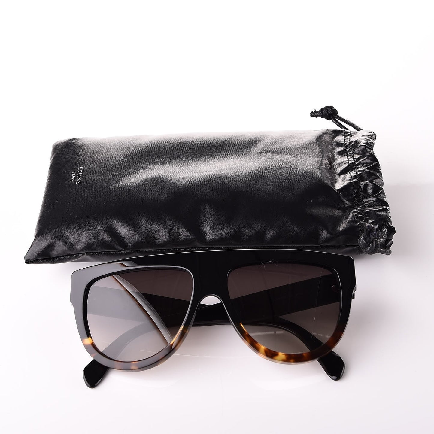 Acetate Aviator Sunglasses CL 40001 Black Havana