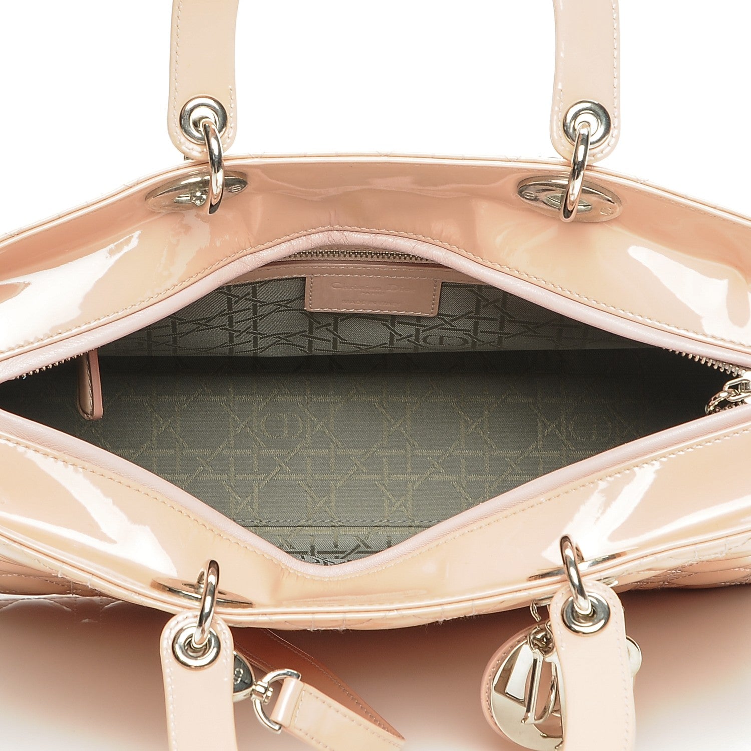 Christian Dior Patent Cannage Large Lady Dior Light Pink 5 of 6