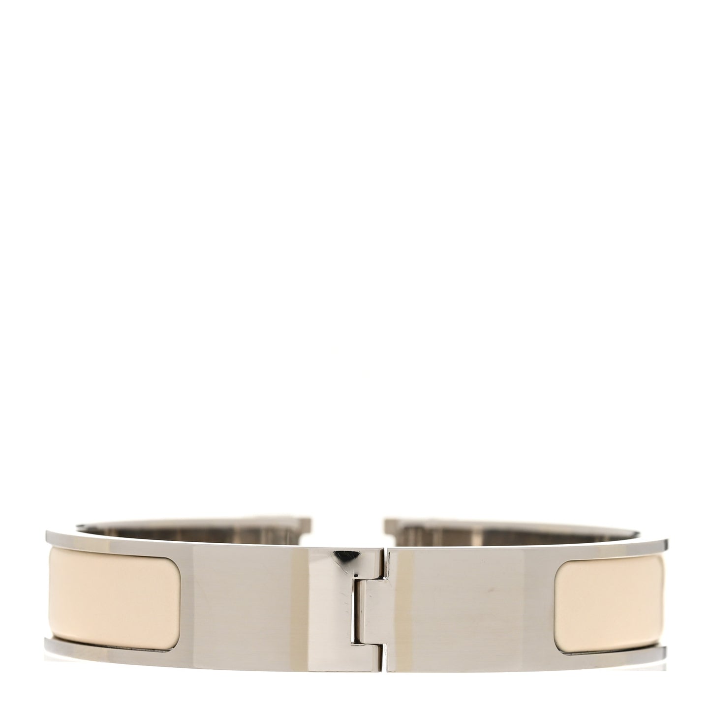 Enamel Narrow Clic Clac H Bracelet PM Creme