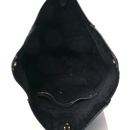 Celine Soft Grained Calfskin Sangle Bucket Bag Navy Blue 4 of 12