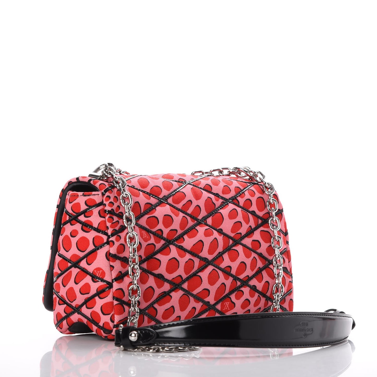 Canvas Patent Jungle Dots Malletage GO-14 PM Sugar Pink Poppy