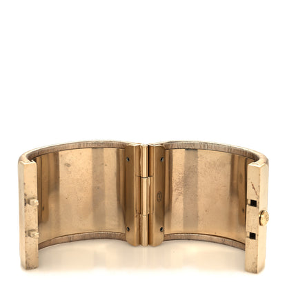 Chanel Metallic Lambskin CC Cuff Gold 6 of 9