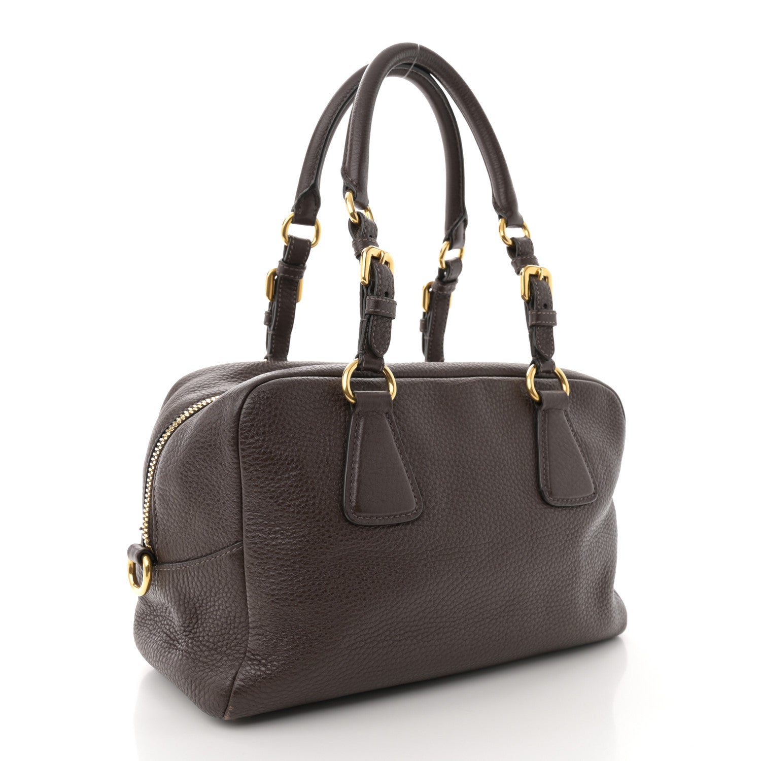 Prada Vitello Daino Bauletto Caffe 3 of 13
