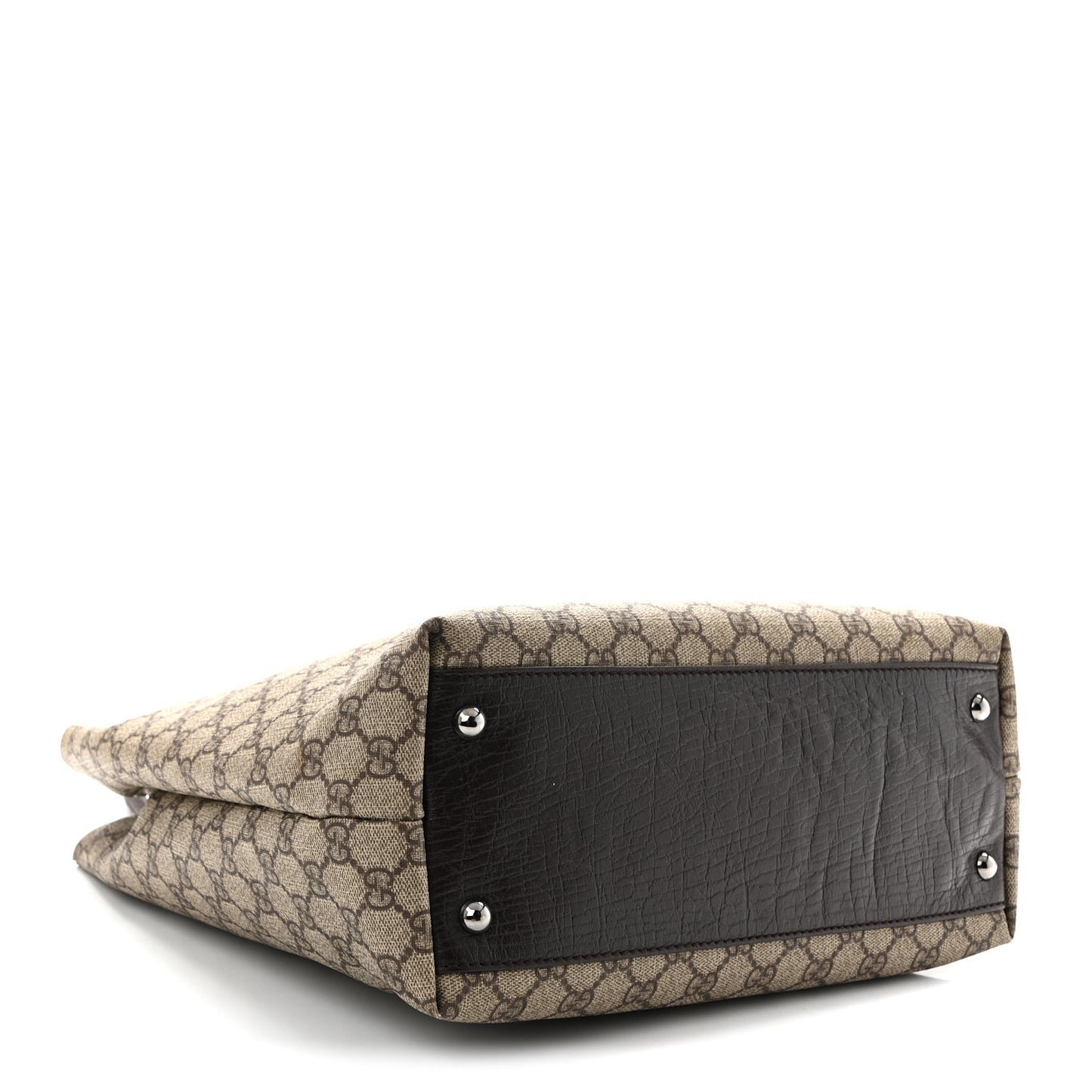 GG Plus Monogram Small Vertical Tote Dark Brown
