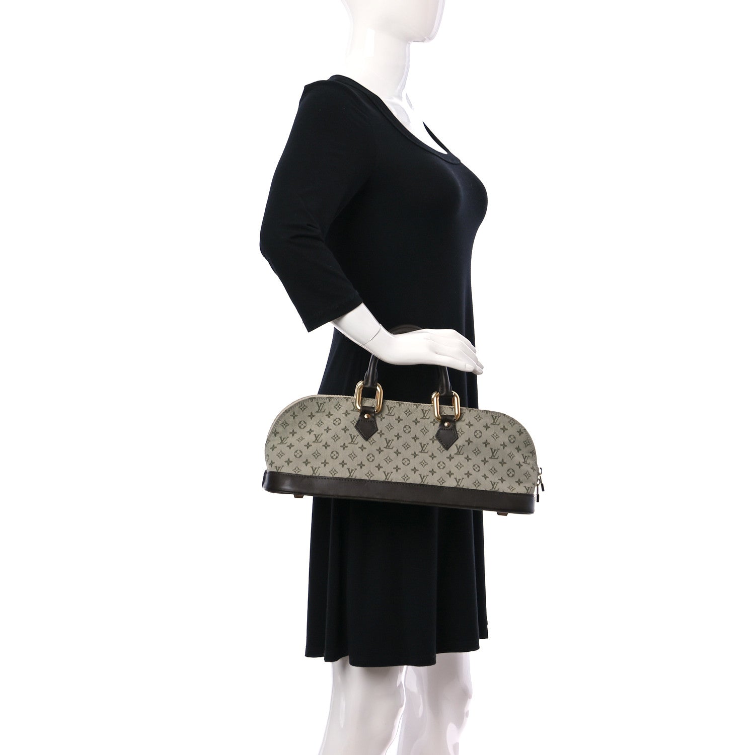 Louis Vuitton Mini Monogram Alma Long Kaki 2 of 10