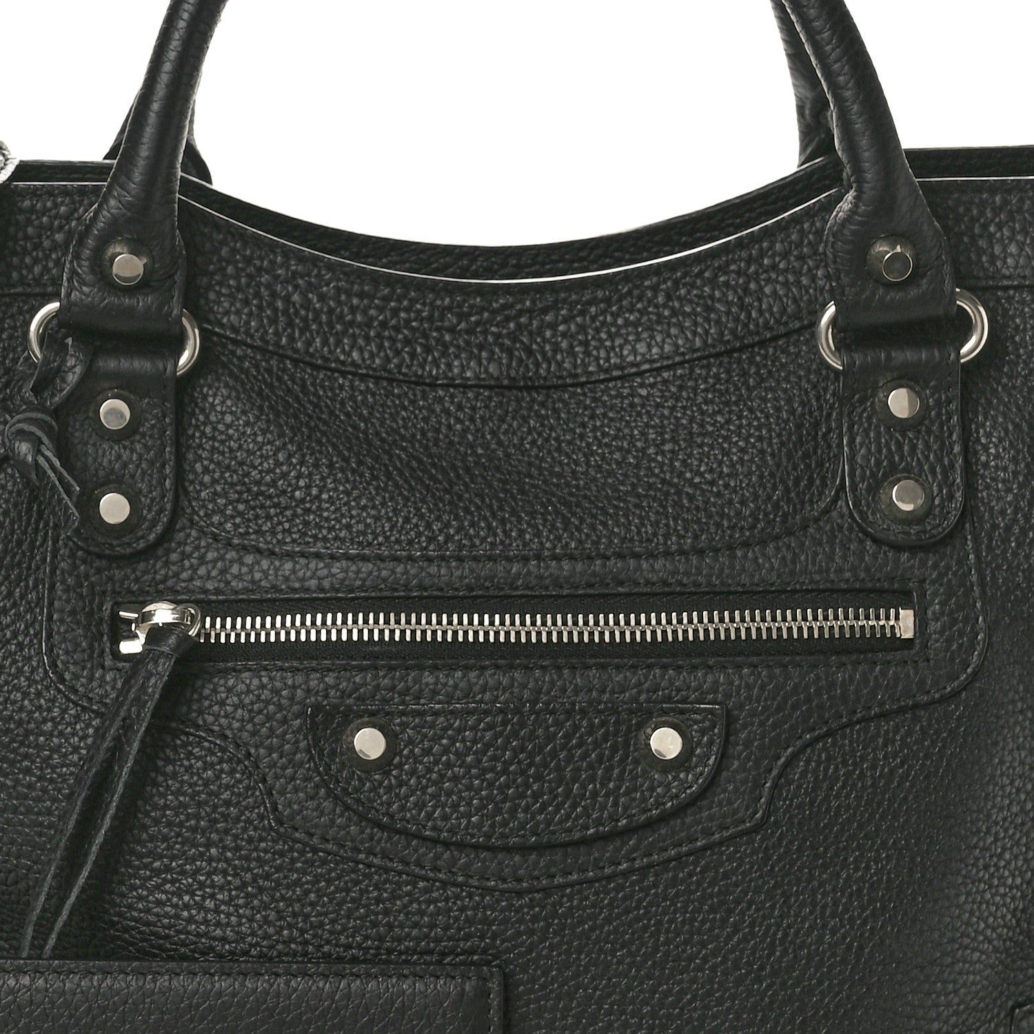Balenciaga Vibrato Calfskin Classic Silver Hardware City Black 9 of 11