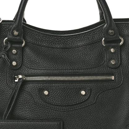 Balenciaga Vibrato Calfskin Classic Silver Hardware City Black 9 of 11