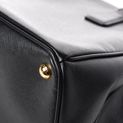 Prada Saffiano Medium Galleria Double Zip Tote Black 12 of 14