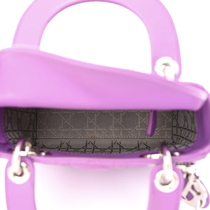 Christian Dior Lambskin Cannage Mini Lady Dior Purple 5 of 12