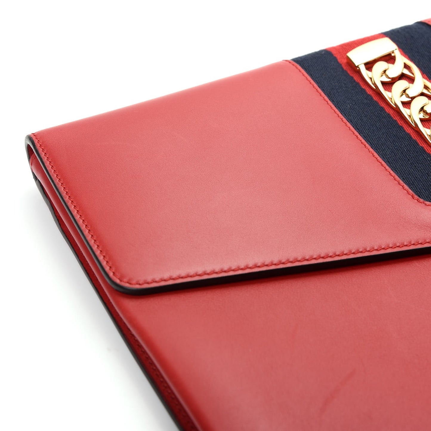 Calfskin Maxi Sylvie Clutch Red