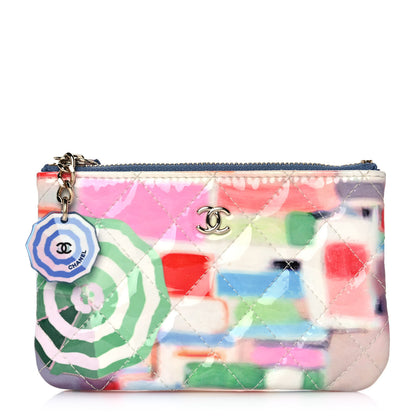 Chanel Patent Calfskin Printed Quilted Small Cosmetic Case Multicolor 1 of 10