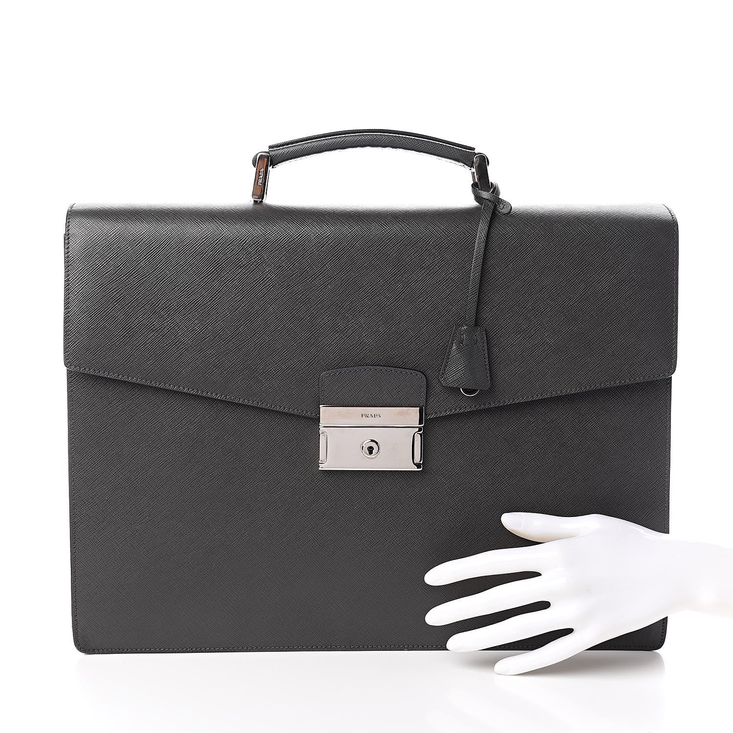 Prada Saffiano Briefcase Marmo 2 of 11