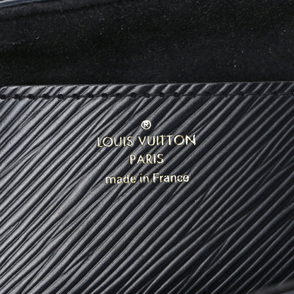 Louis Vuitton Epi Twist Shoulder Bag MM Matte Black Gold 7 of 10
