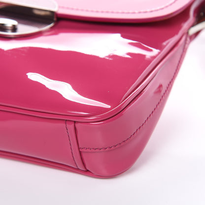 Prada Vernice Circle Tassel Shoulder Bag Fuxia 9 of 12