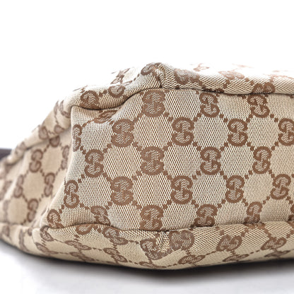 Gucci Monogram Medium New Ladies Web Hobo Dark Brown 8 of 9
