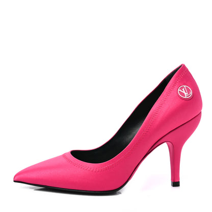 Louis Vuitton Satin Archlight Pumps 37 Rose Pop Pink 1 of 7