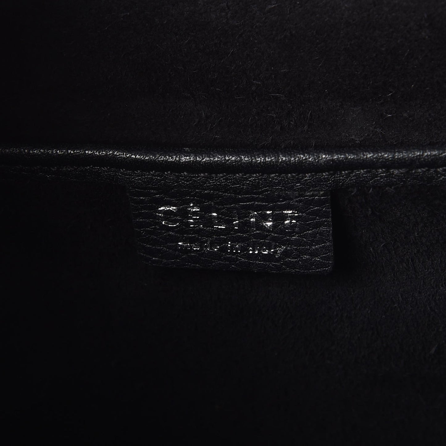 Drummed Calfskin Nano Luggage Black