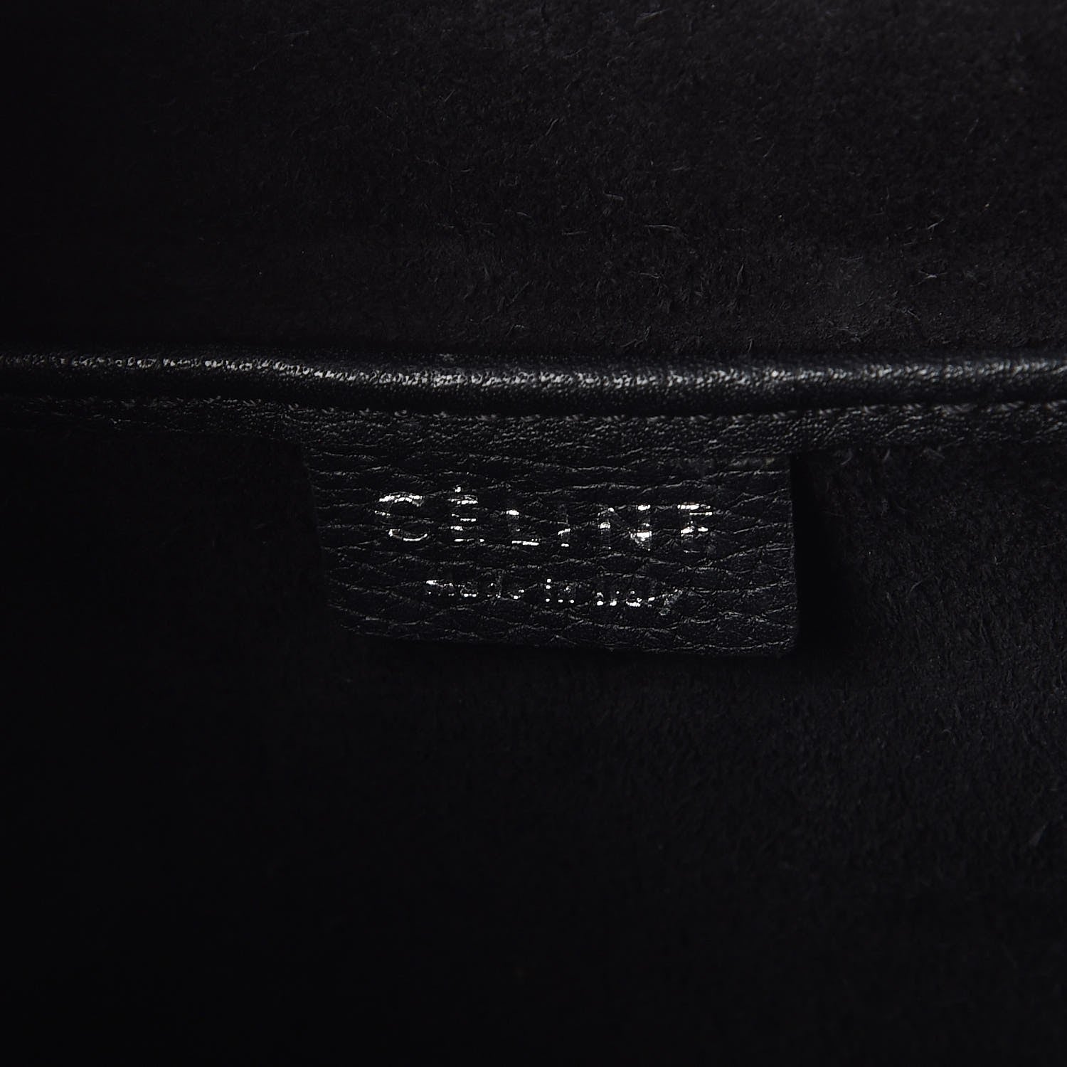 Celine Drummed Calfskin Nano Luggage Black 7 of 17