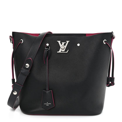 Louis Vuitton Calfskin Lockme Bucket Black 1 of 13