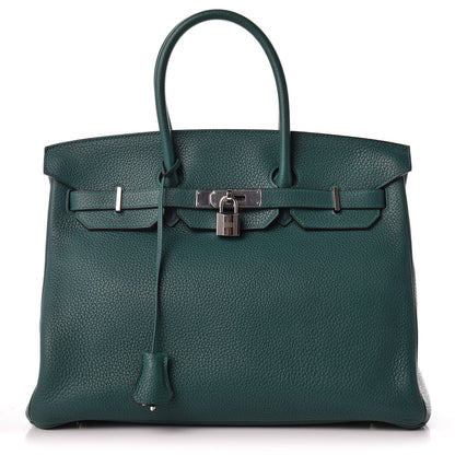 Hermes Togo Birkin 35 Malachite 1 of 39