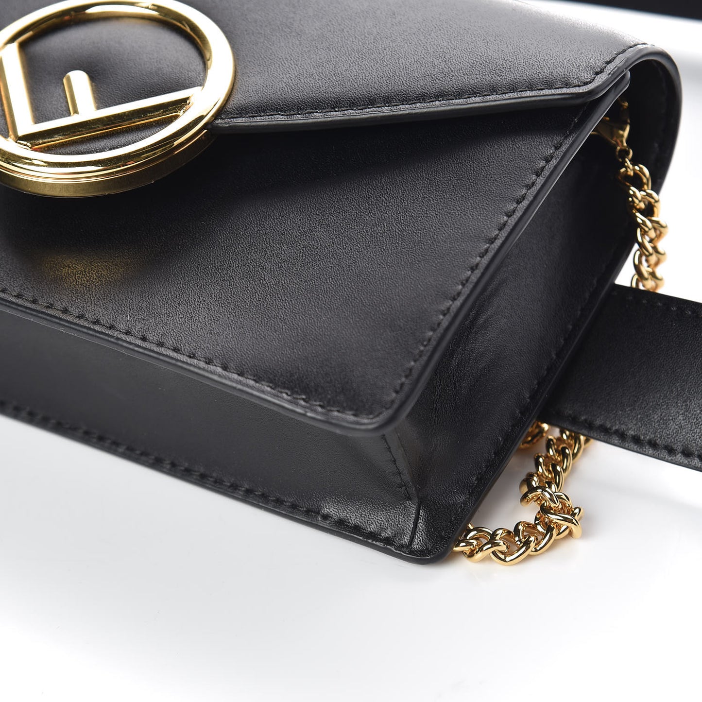 Vitello Liberty Lucido F is Fendi Envelope Belt Bag Black