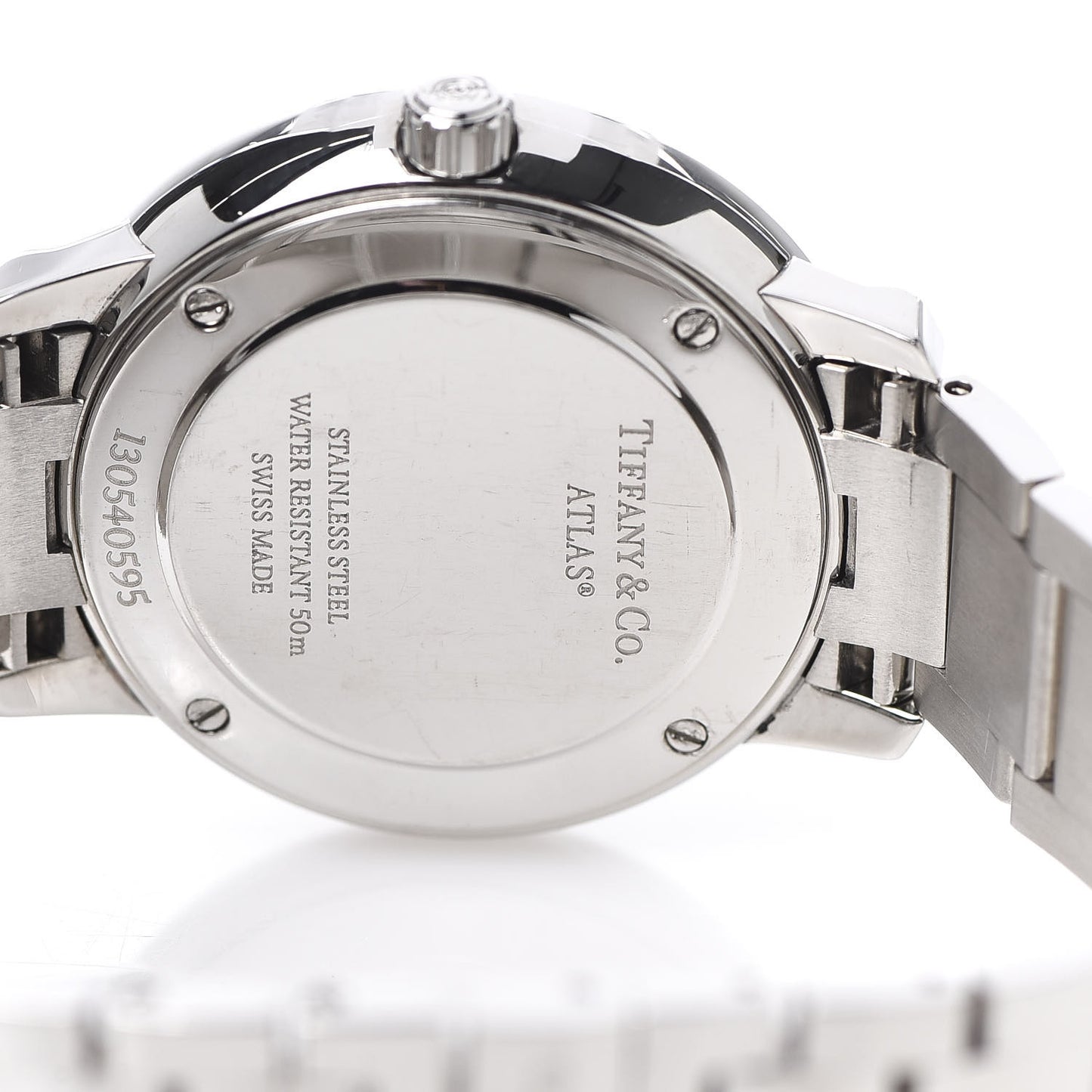 Stainless Steel Diamond Bezel 31mm Atlas 2-Hand Quartz Watch Pink