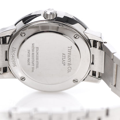 Tiffany Stainless Steel Diamond Bezel 31mm Atlas 2-Hand Quartz Watch Pink 5 of 6