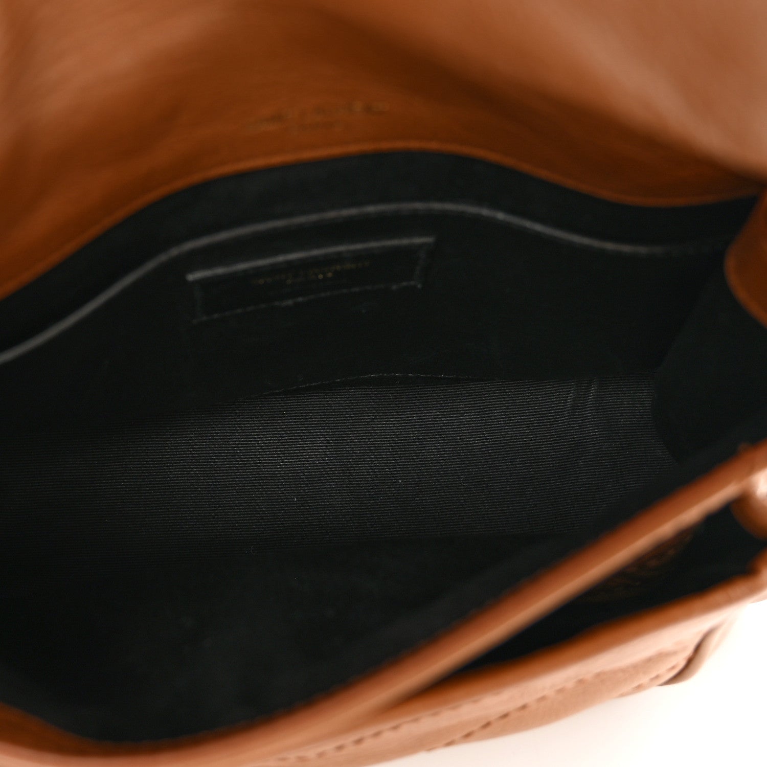 Saint Laurent Crinkled Calfskin Matelasse Monogram Baby Niki Chain Satchel Light Caramel 6 of 13