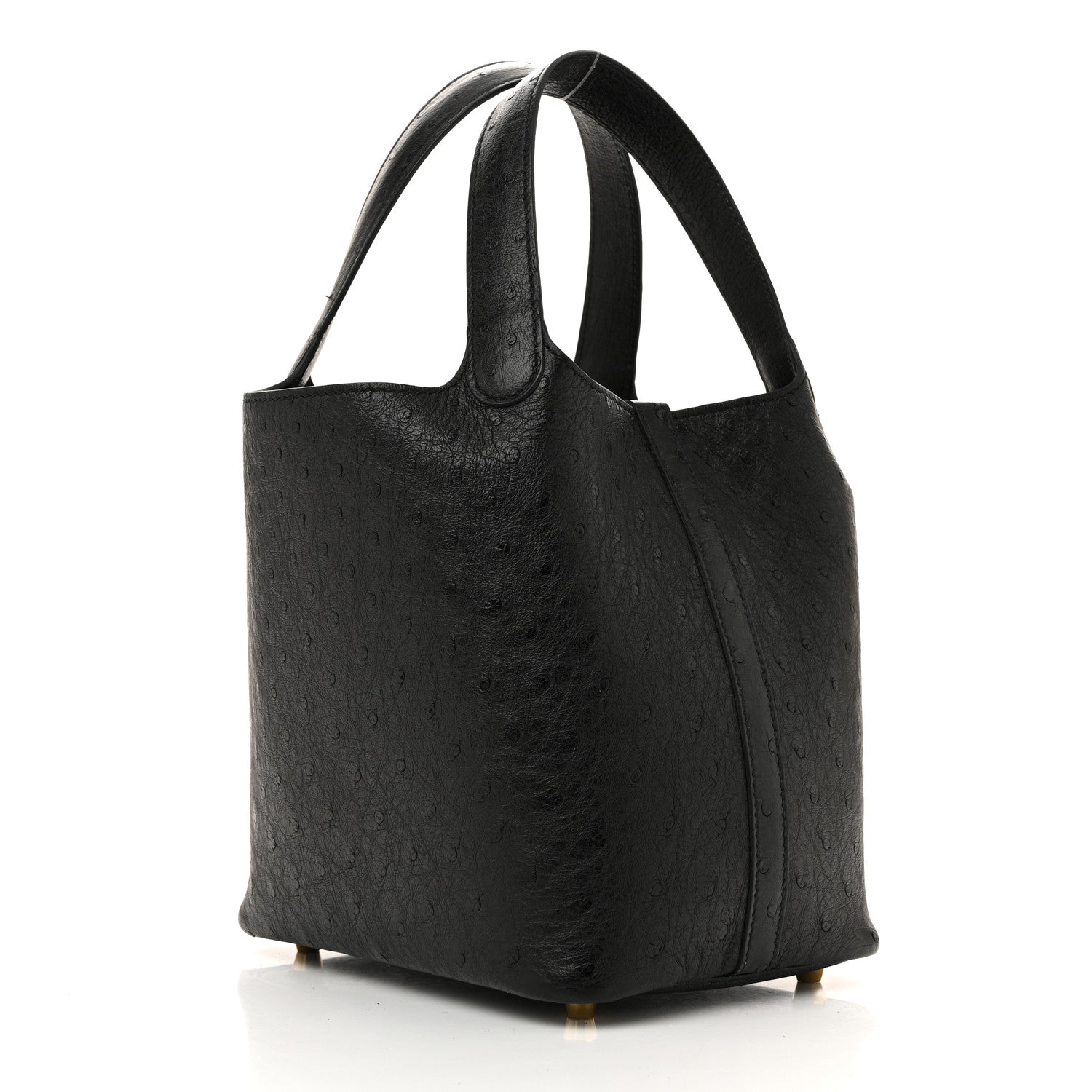 Hermes Ostrich Picotin Lock 18 Black 4 of 21