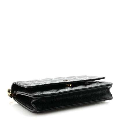 Chanel Caviar Quilted Wallet on Chain WOC Black 4 of 12