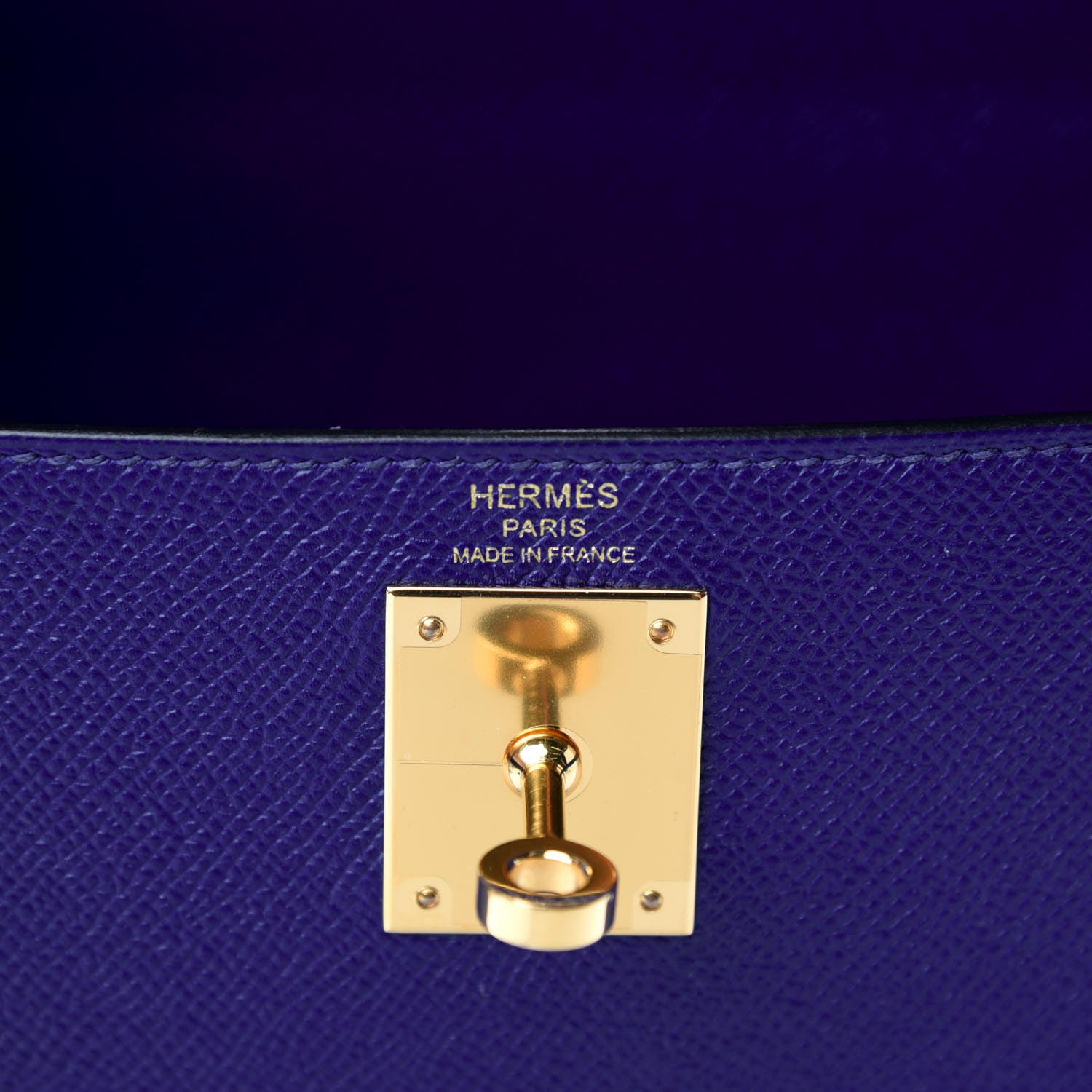 Hermes Epsom Kelly Sellier 28 Bleu Electrique 8 of 11