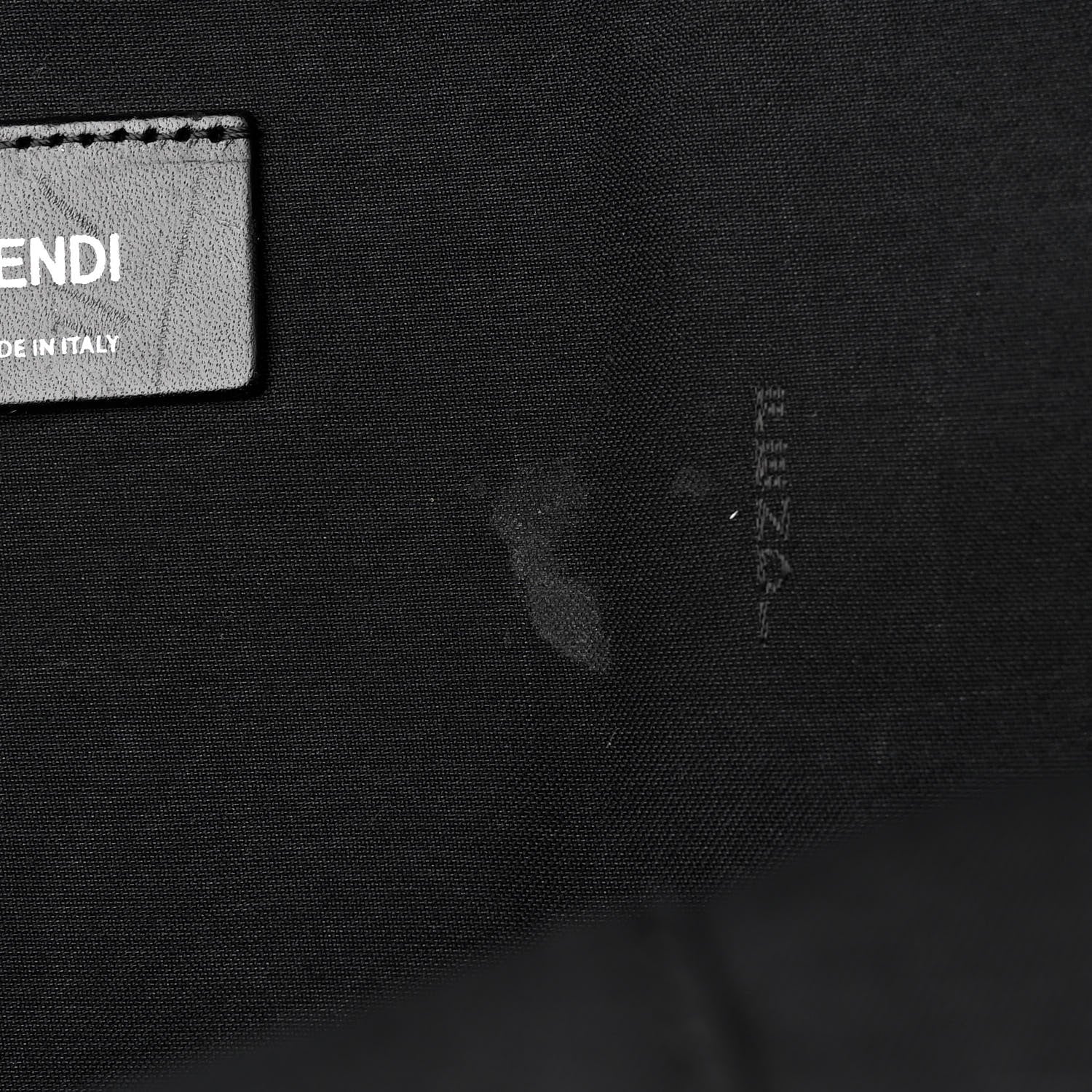 Fendi Glazed Fabric Nylon FF 1974 Diagonal Pouch Pocket Backpack Black Sunflower 10 of 12