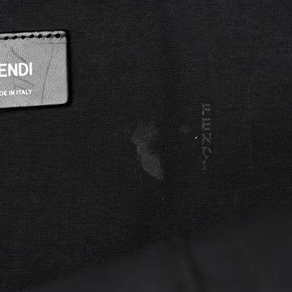 Fendi Glazed Fabric Nylon FF 1974 Diagonal Pouch Pocket Backpack Black Sunflower 10 of 12