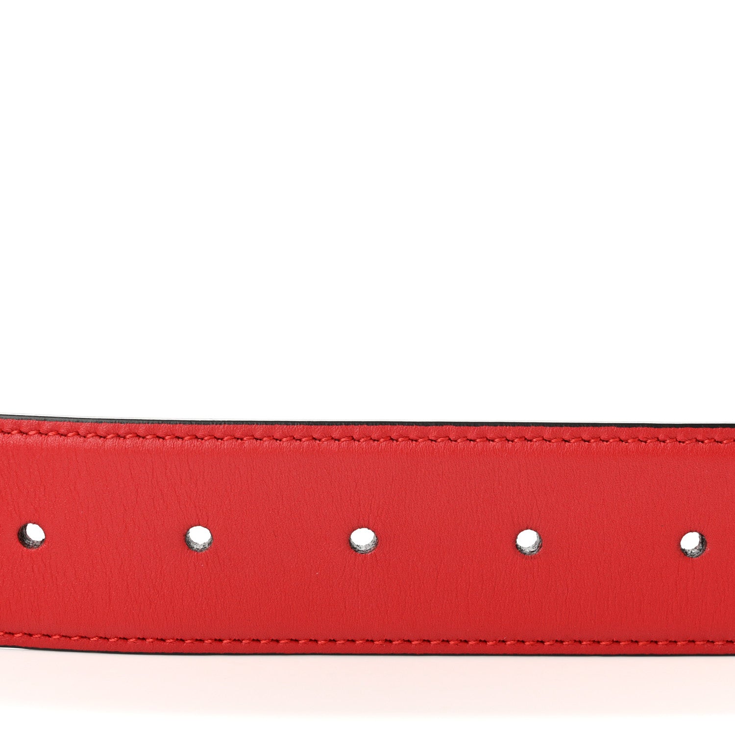 Gucci Moon Calfskin Interlocking G 37mm Belt 70 28 Vibrant Red 5 of 6